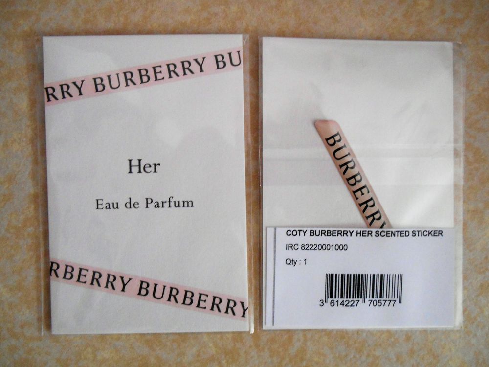 Sticker du parfum Burberry Her 3 Villejuif (94)