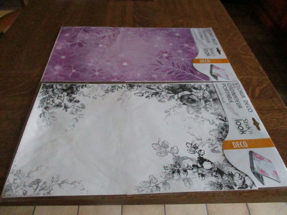 2 stickers d�co pour ordinateur portable 390 mm x 255 mm 0 M�rignies (59)