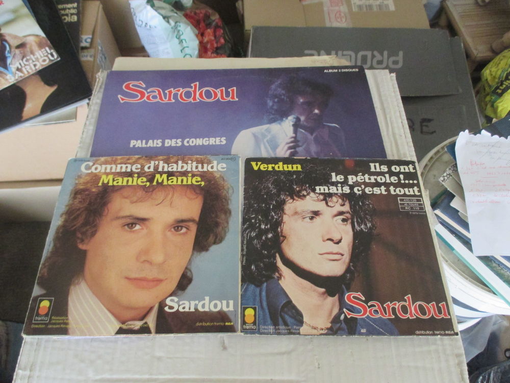 stock de disques vinyles 45 tours et 33 tours 0 Marseille 7 (13)