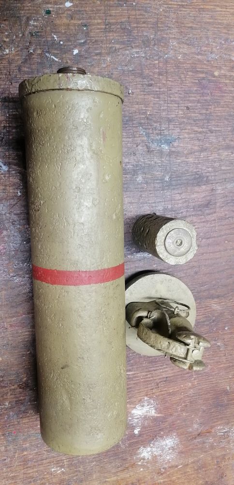 Stoke mortar militaire GB, WW1 1912 75 Les Baroches (54)