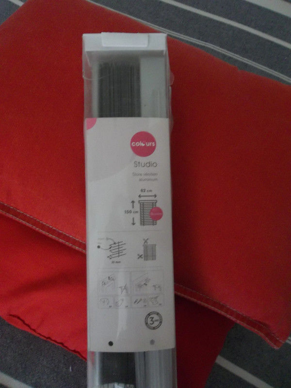 STORE 62*150cm Bicolore Alu/Noir- Colours- 10 Bagneux (92)