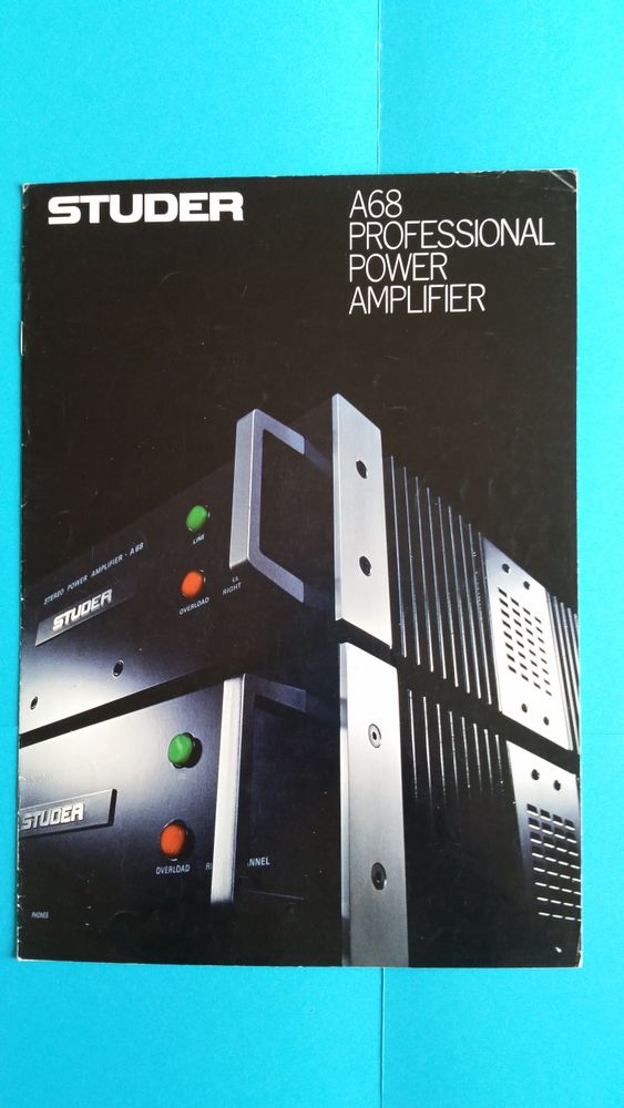 STUDER A68 AMPLI 0 Toulouse (31)