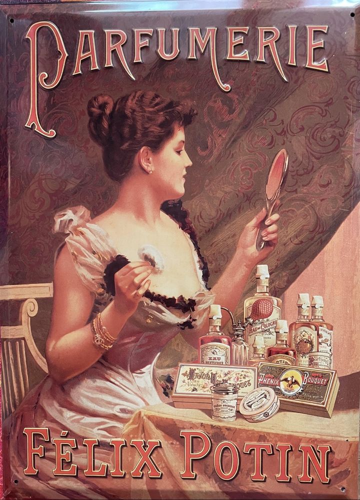 Style affiches  retro en t�le m�tal blanc 40 Toulon (83)