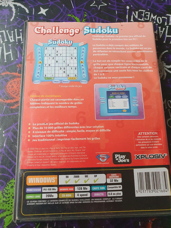 Jeu pc sudoku 
1 Aubvillers (80)