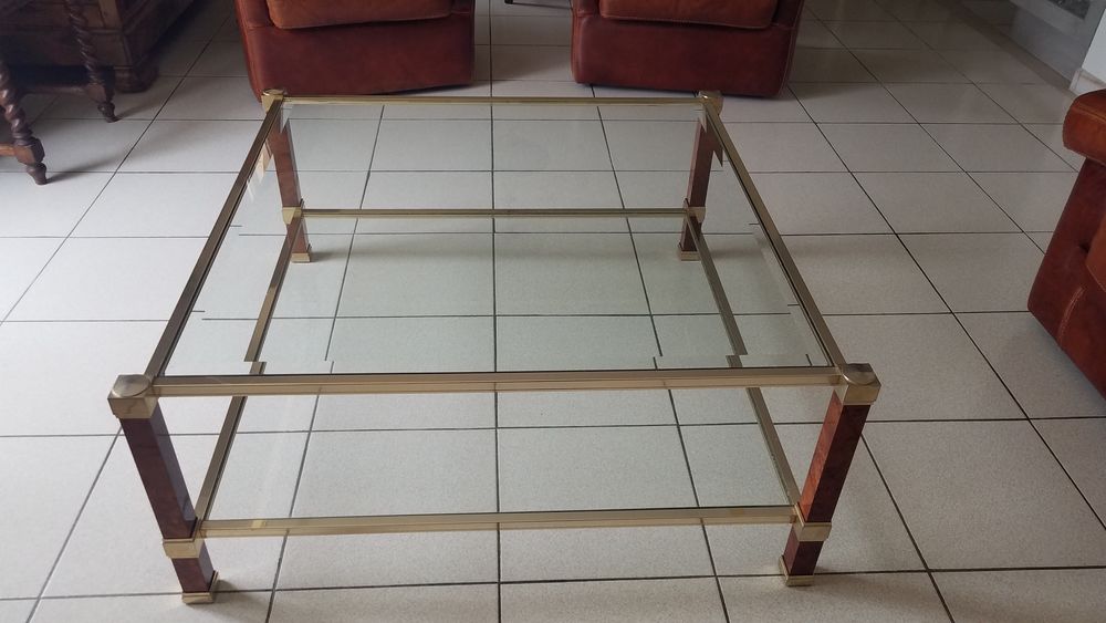 Super affaire : Tr�s jolie table de salon en verre et m�tal, 500 Lambesc (13)