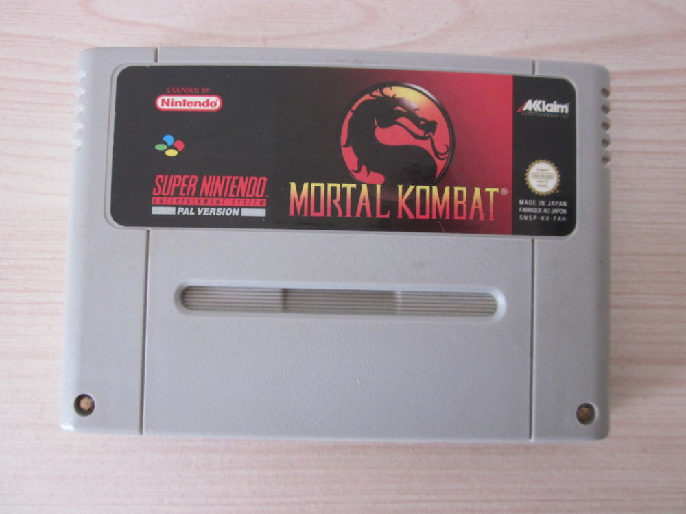Jeu Super Nintendo Mortal Kombat I cartouche seule 1992 15 Saint-Ambroix (30)