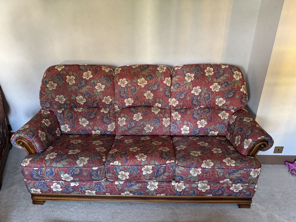 Superbe canap�-lit 3 places + 2 fauteuils assortis 100 Troyes (10)