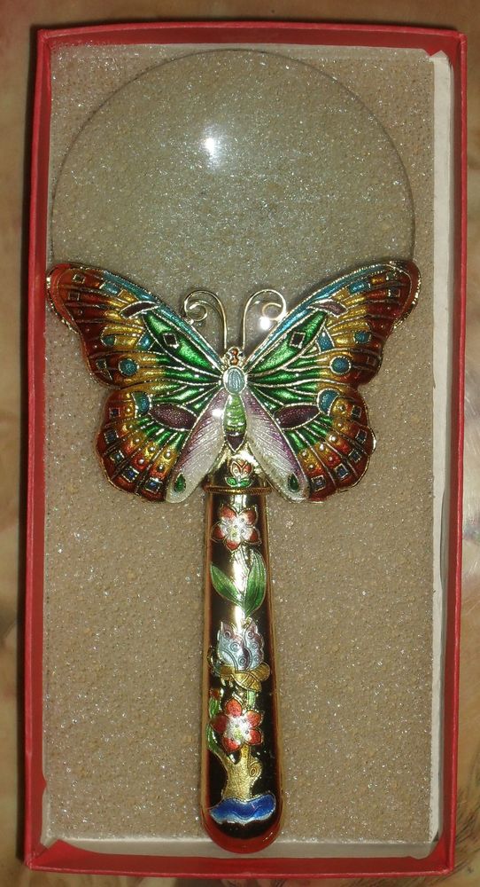Superbe Loupe Papillon avec manche d�cor� chinois 30 Montreuil (93)