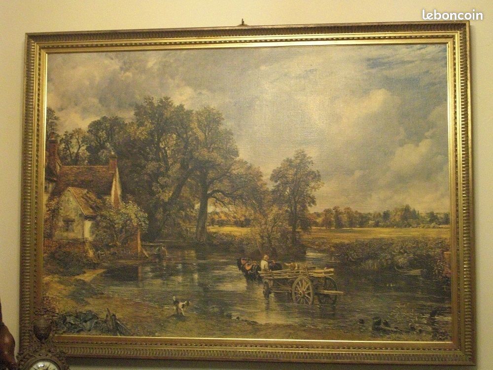 Superbe peinture � l'huile sur toile de grandes dimensions 0 Ingr� (45)