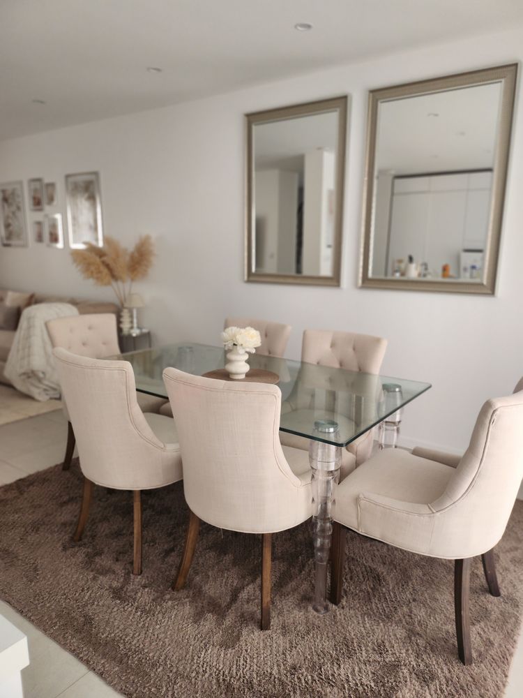 Superbe table � manger en verre tremp� 320 Meaux (77)