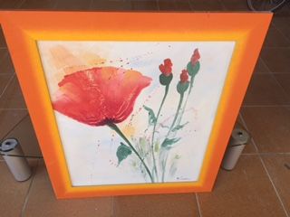 SUPERBE TOILE PEINTURE A L'HUILE ET ENCADRE 73/50 25 Rocbaron (83)