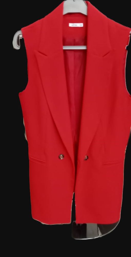 Superbe Veste sans manche classe rouge pour occasion 17 Violaines (62)
