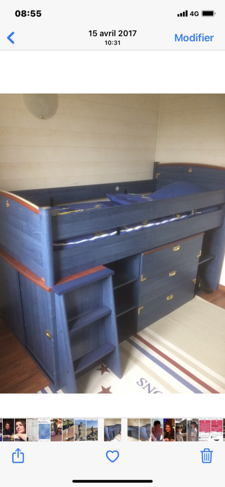 LIT SUPERPOSE ENFANT AVEC RANGEMENT 150 Toulouse (31)