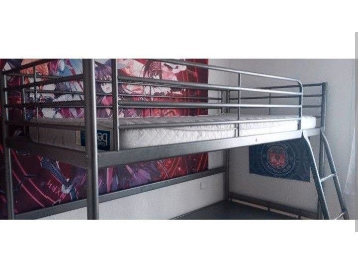 Lit superpos� 140 x 200 et 90 x200 m�tal Ikea 150 Bouc-Bel-Air (13)