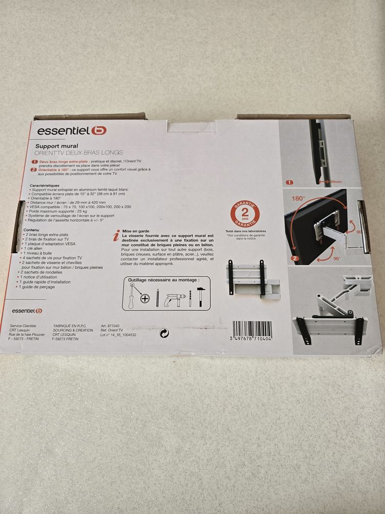 Support mural tv neuf 80 Vienne (38)