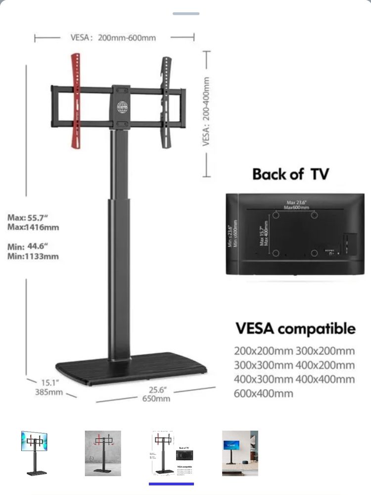 Support TV en porte-�-faux pivotant jusqu'� 65 pouces 50 Avignon (84)