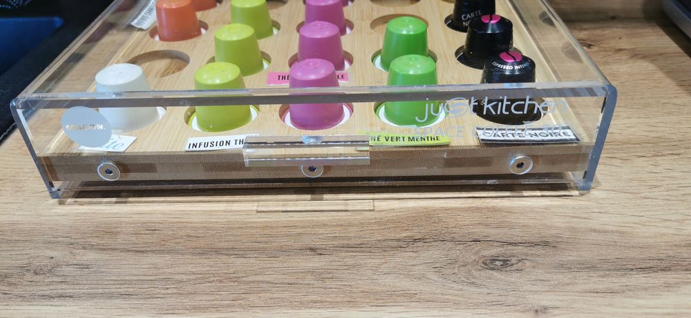 support rangement 30 capsules plexiglass caf� tisanes 40 Cannes (06)