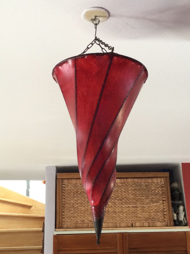 Suspension c�ne rouge type marocain 12 Teill� (44)