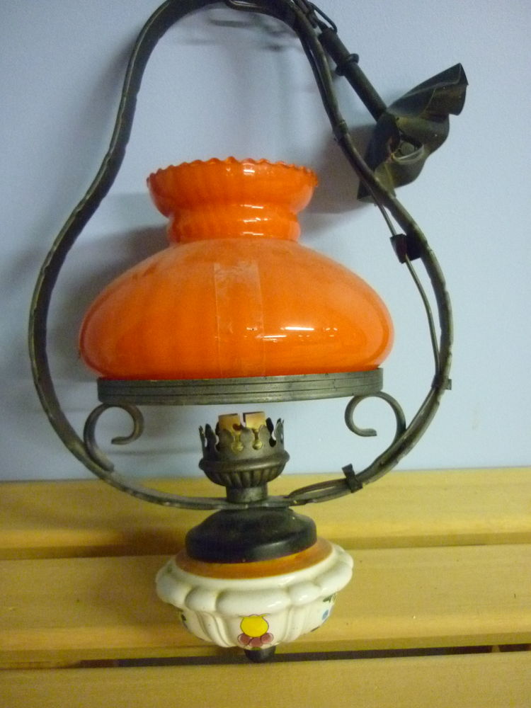 Suspension globe orange 10 Rib�rac (24)