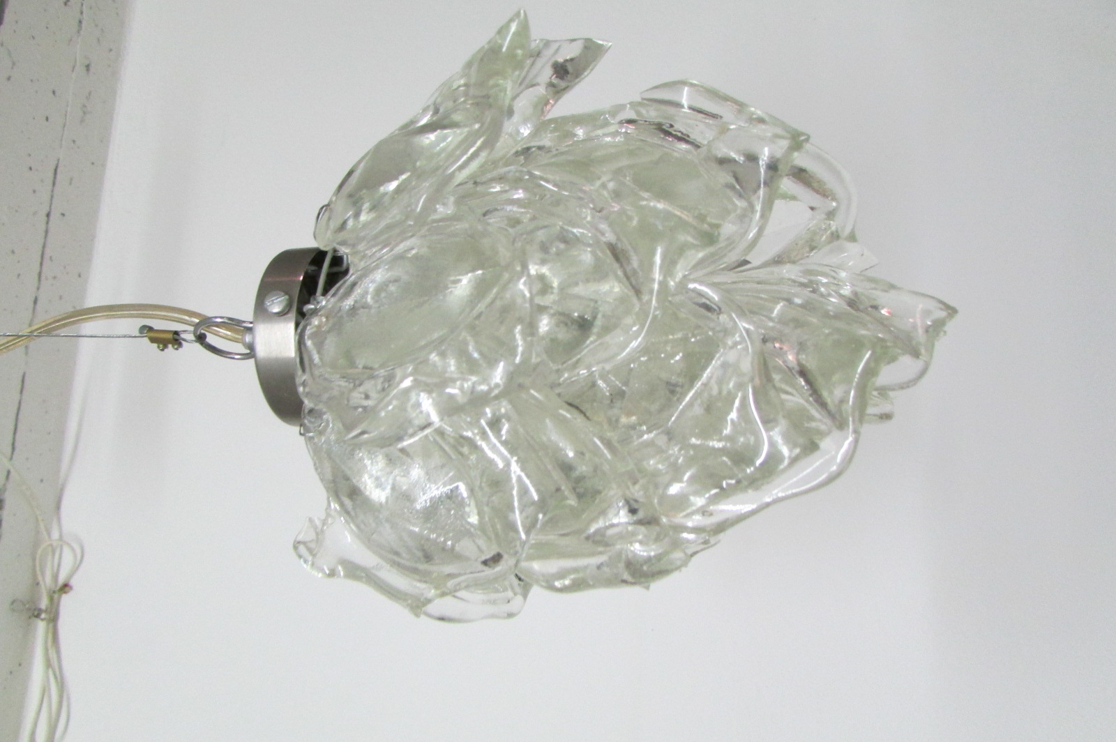 Suspension Inox et Verre, de cr�ateur 115 Montfa (81)