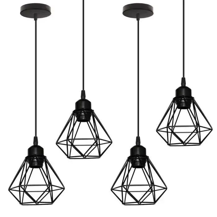 Suspension luminaire style industriel - noir (x7) 15 Baie-Mahault (97)