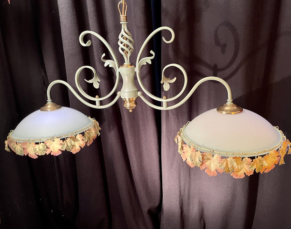 Suspension lumineuse en ferronnerie d'art 220 Aulnay-la-Rivi�re (45)