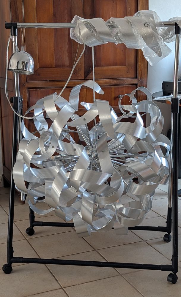 Suspension lumineuse sph�rique� rubans 12x led G9 200 Laill� (35)