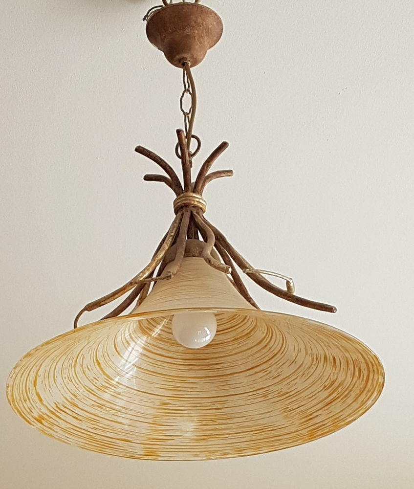 SUSPENSION/LUSTRE EN VERRE POLI 40 La Roche-sur-Foron (74)