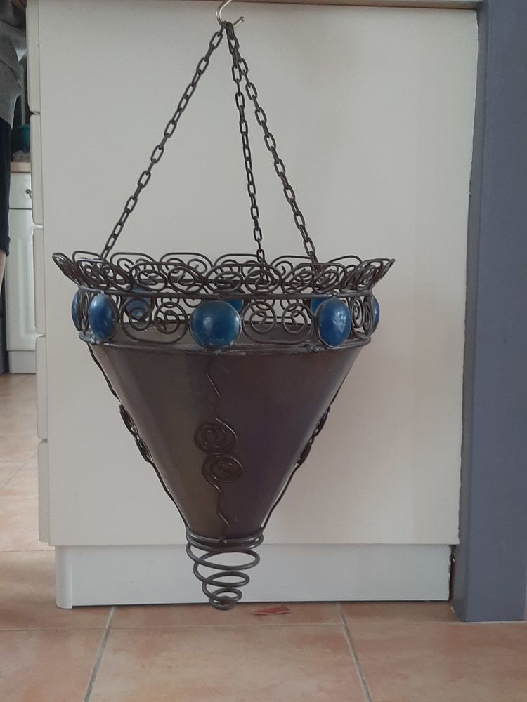 SUSPENSION POUR PLAFON type Marocain en fer forg� 25 Ablon (14)