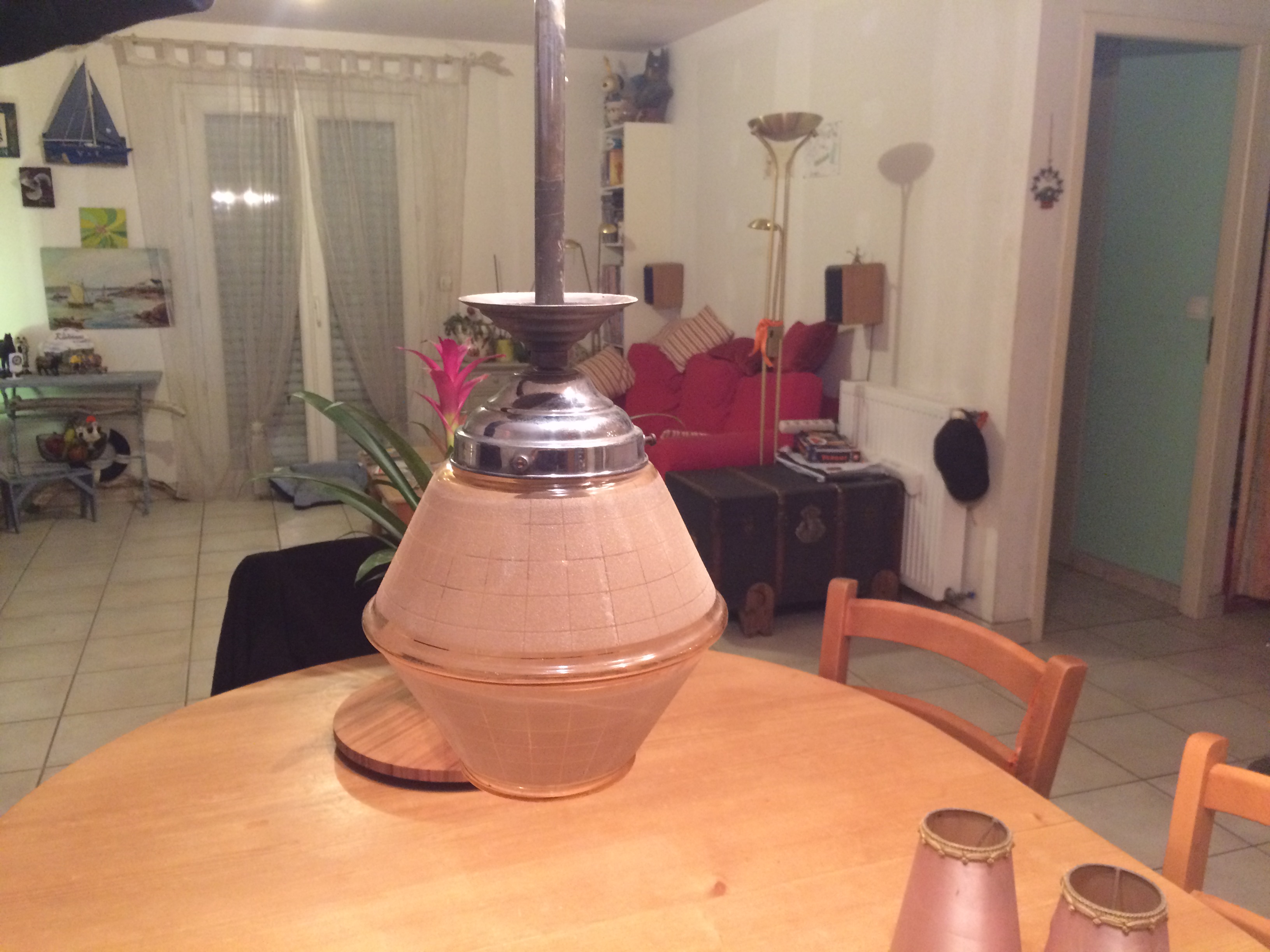 Suspension vintage en verre granit� 50 Toulouse (31)