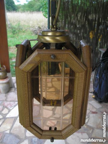 SUSPENTION EN BOIS ET LAITON,VERRE DECORE. 10 Le Tremblay-sur-Mauldre (78)