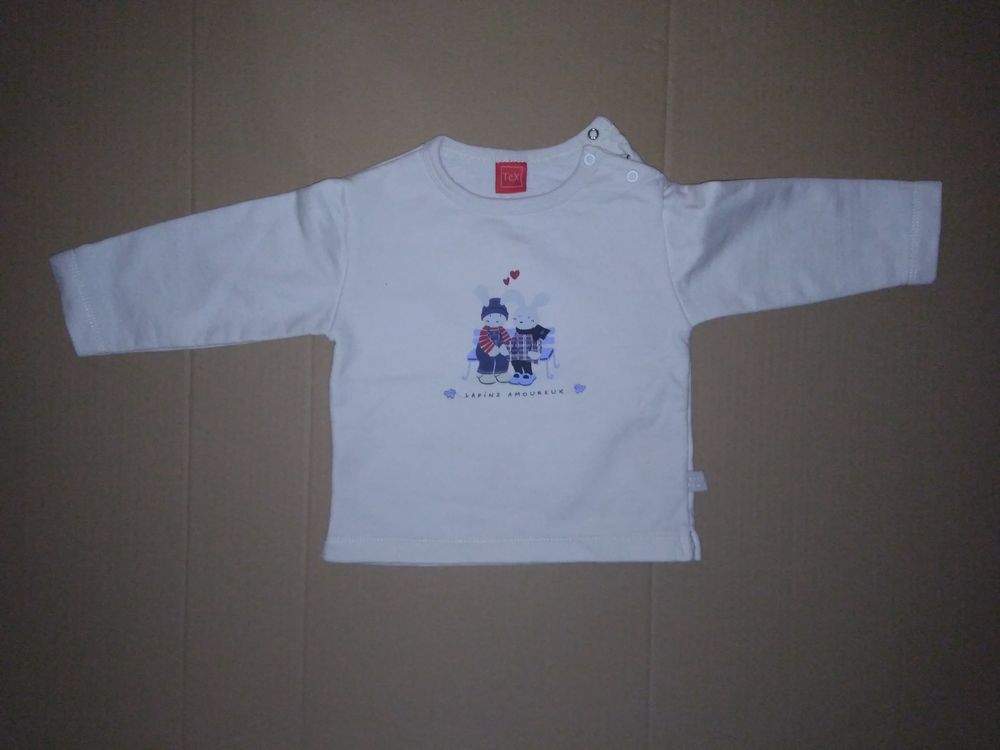 Sweat blanc lapins amoureux - 12 mois 3 Semoy (45)