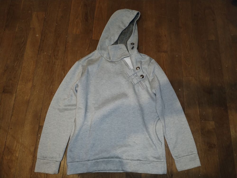 Sweat � capuche gris (Taille M) 2 Brillon-en-Barrois (55)