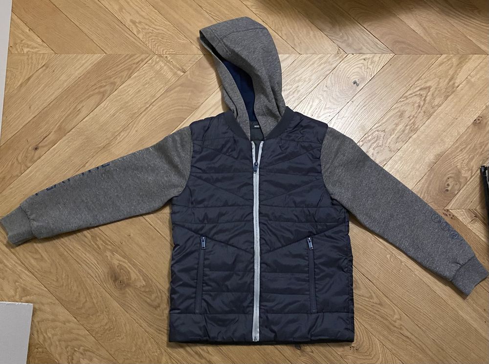 Sweat-shirt IKKS zipp� gris bleu marine capuche 20 Paris 20 (75)