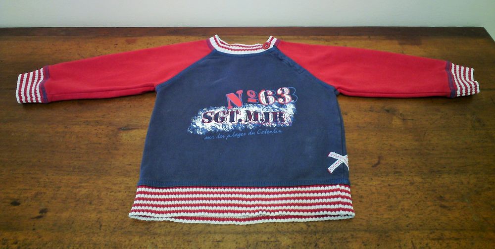 Sweat shirt marin 3 ans Sergent Major - TBE 8 Reims (51)