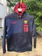 Sweat-shirt moletoné avec capuche, officiel Barça, 10/12 ans