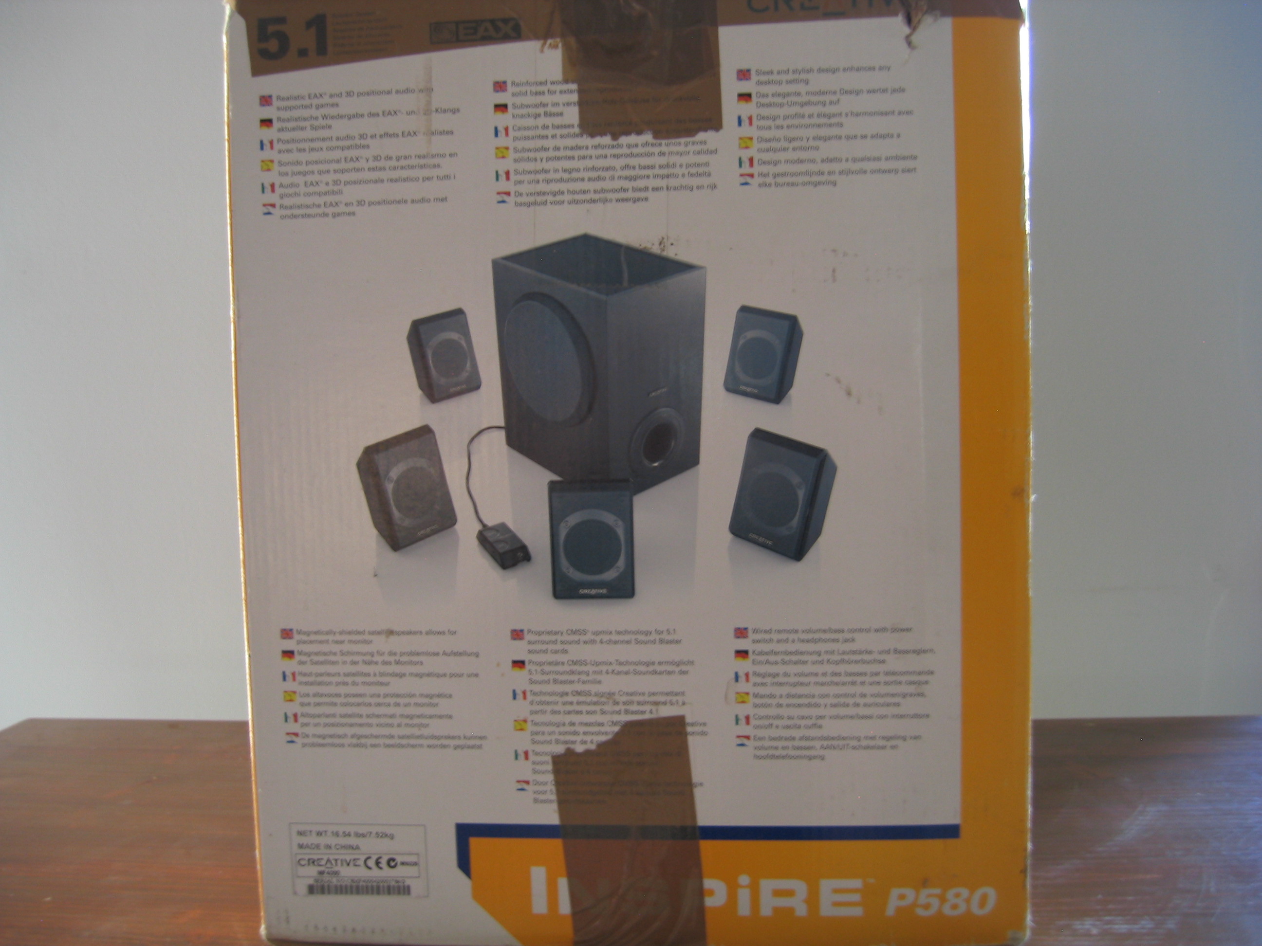 syst�me de son 5.1 pour ordinateur Cr�ative P580 10 La Nocle-Maulaix (58)