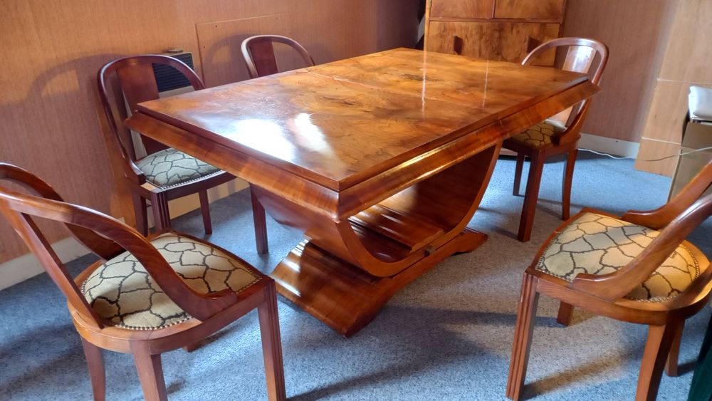 Tabel Art Deco et 6 chaises 900 Les Genettes (61)