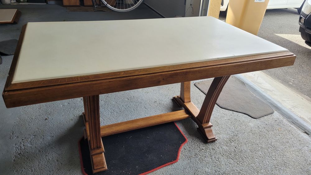 TABLE ANCIENNE BOIS RELOOKEE 50 �loie (90)