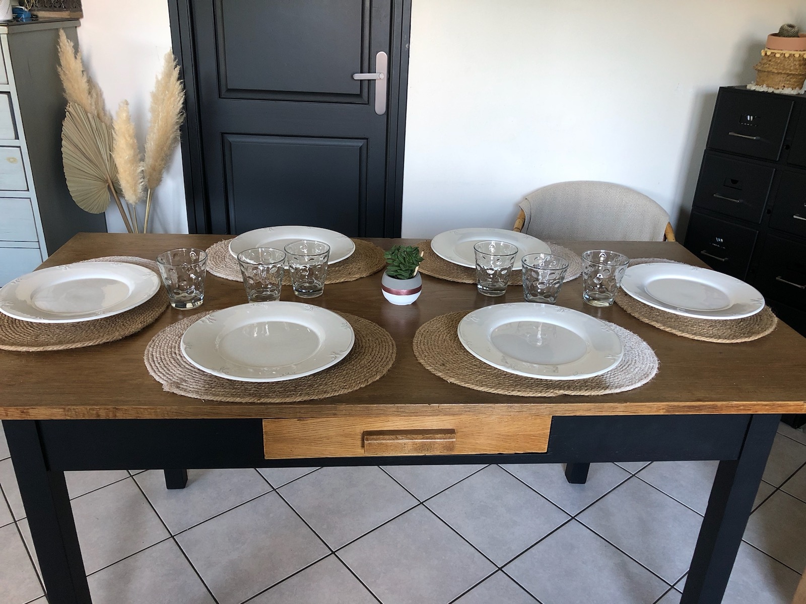 table ancienne relook�e 190 Orchies (59)