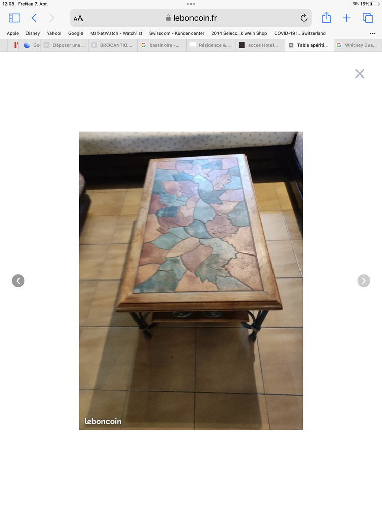 Table ap�ritif 300 Les Houches (74)