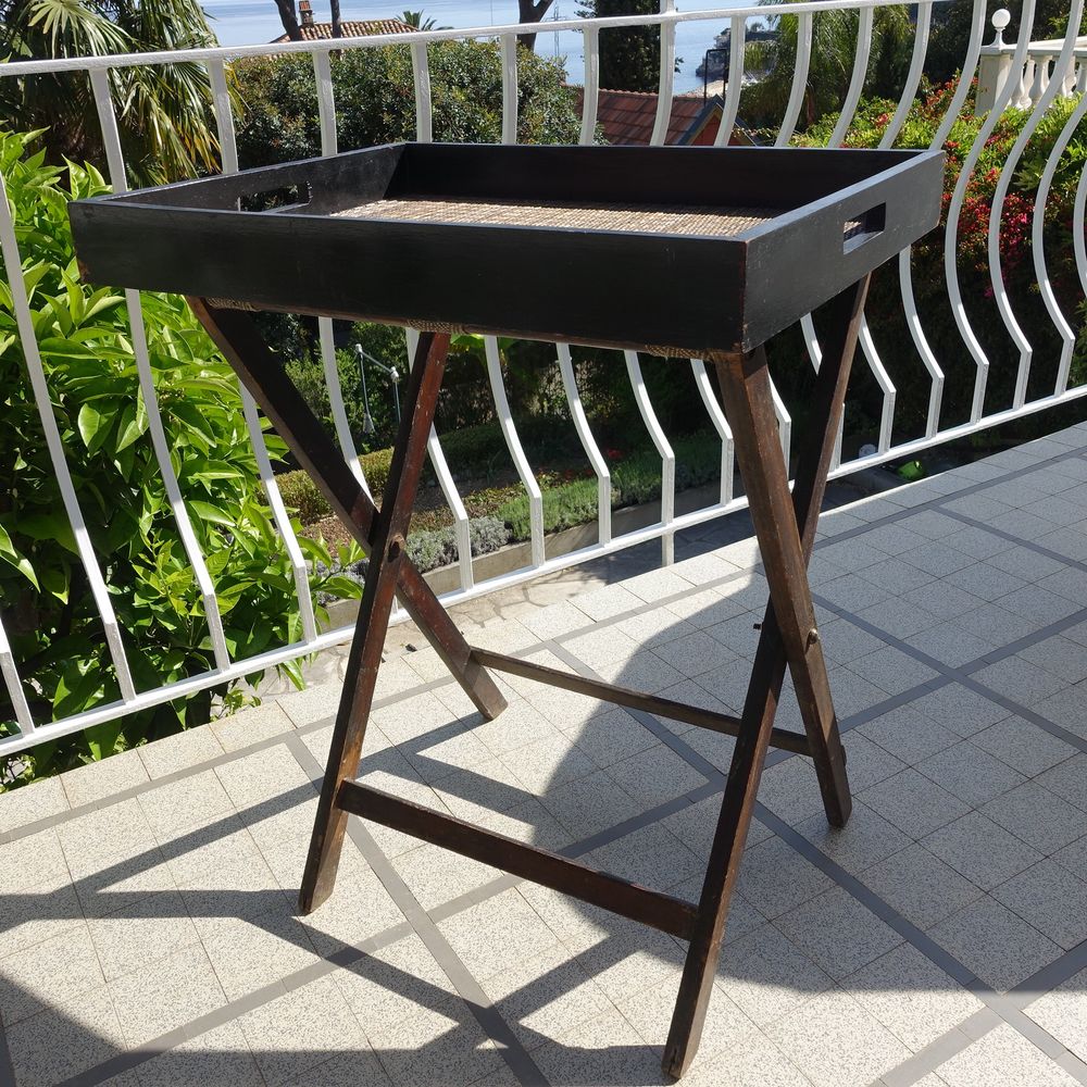 Table d'Appoint Pliante en bois avec Plateau Amovible 25 �ze (06)