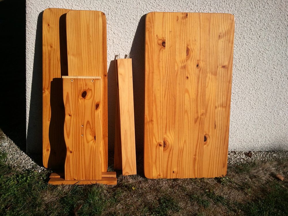 Table et 2 bancs en pin �paisseur  3 cm 40 Ch�rac (17)