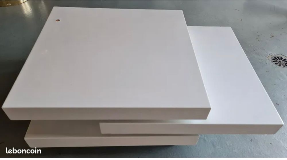 Table base laqu� blanc 40 Nelling (57)