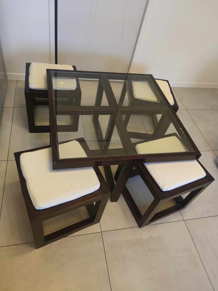 TABLE BASSE avec 4 tabourets encastrables 50 B�thune (62)