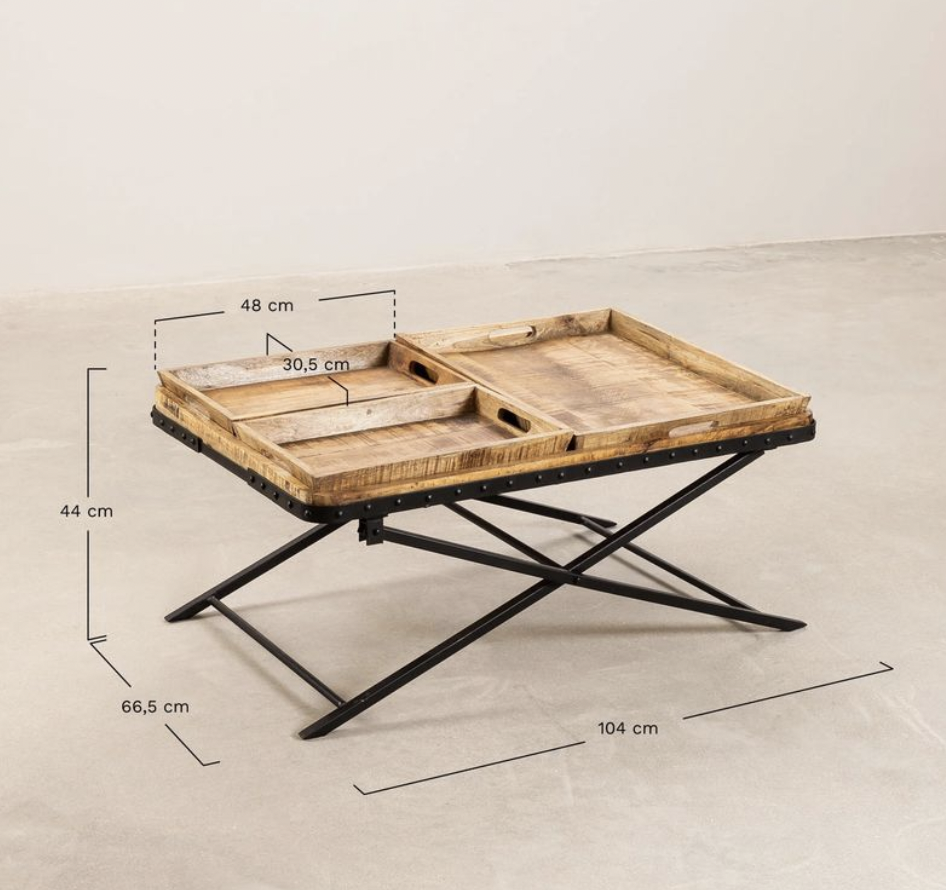 Table basse avec plateaux amovibles (104x66,5 cm)
60 Villiers-sur-Marne (94)