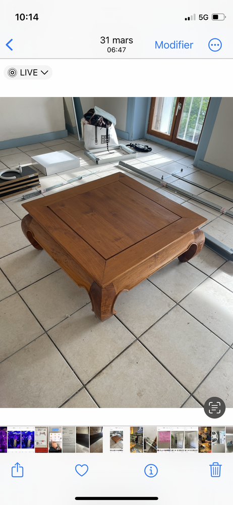 Table basse bois 120 Saint-Etienne (42)