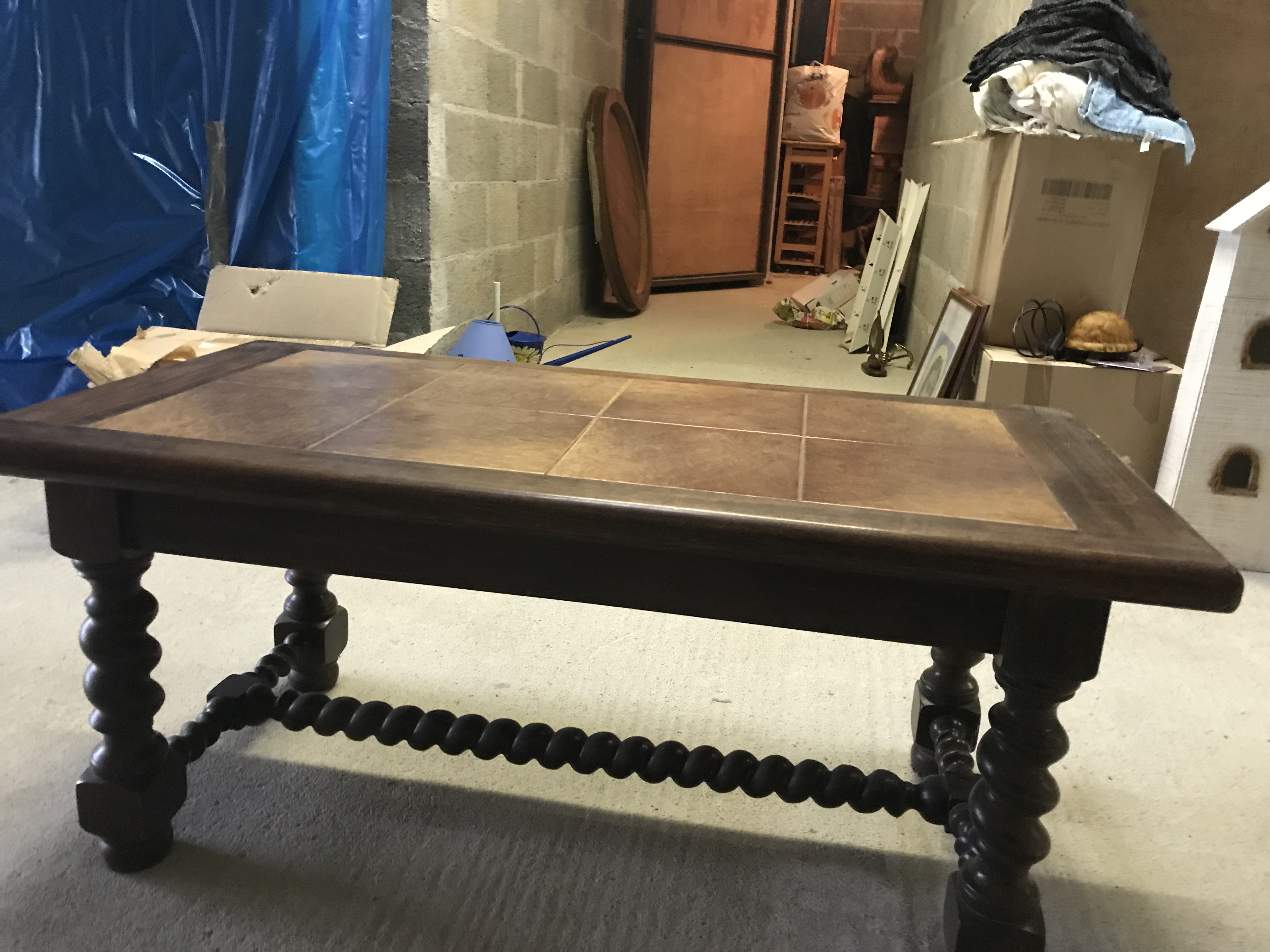 Table basse en bois et carrelage 35 Saint-Cast-le-Guildo (22)