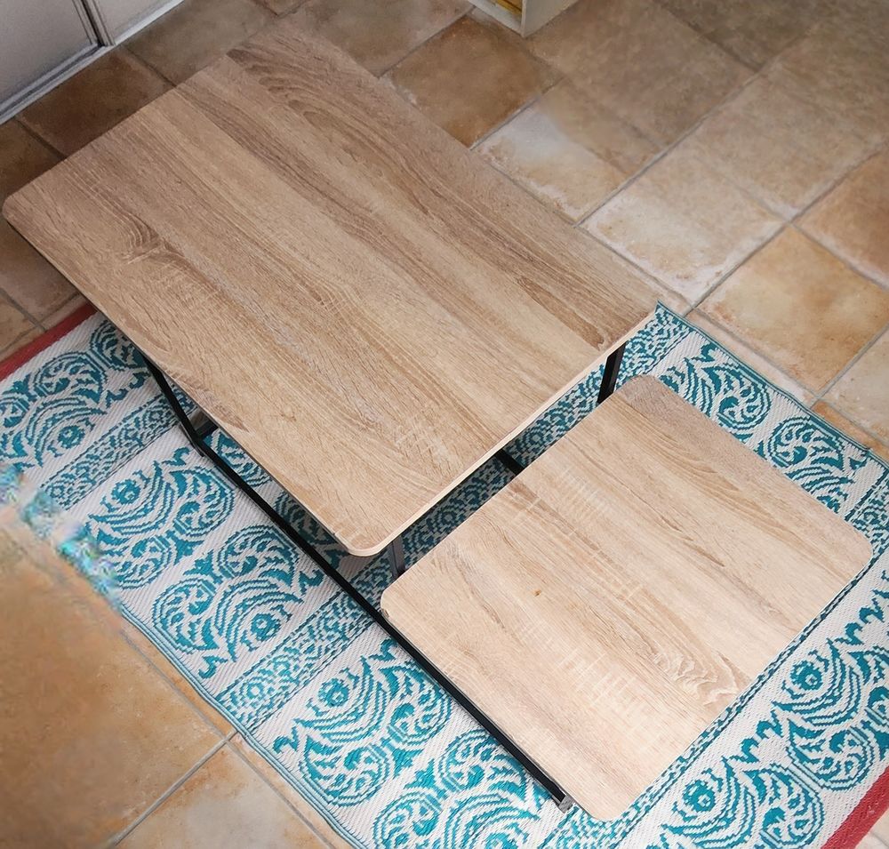 Table basse bois et fer 25 Caromb (84)