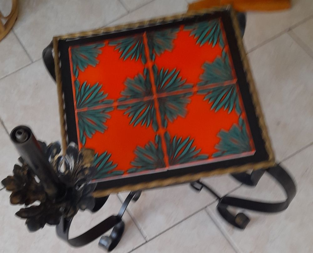 table basse carr�e fer forg� 60 Camphin-en-Carembault (59)